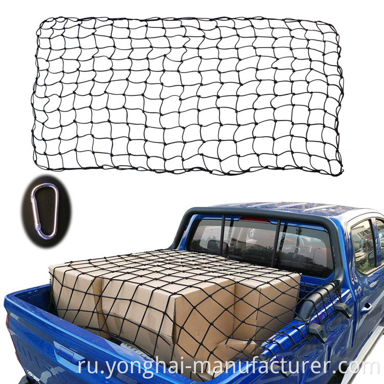 Сверхмощный эластичный пикап для пикапов грузовой кровать грузовой сеть грузоподъемника с крючками автомобиль автомобиль